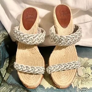 Christian Louboutin Espadrilles Wedges (size 39)